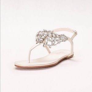David’s Bridal Crystal Embellished Jeweled Sandal